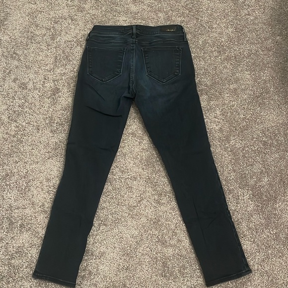 Mavi Gold Ada Mid Rise Dark Blue Wash Boyfriend Jeans 24X27 - Picture 12 of 14